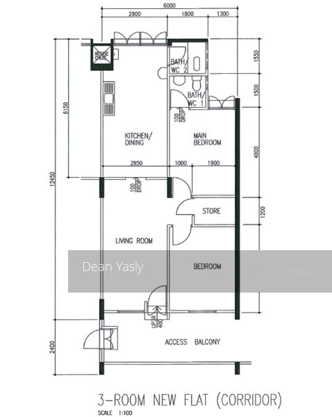 Blk 703 Bedok Reservoir Road (Bedok), HDB 3 Rooms #154986972